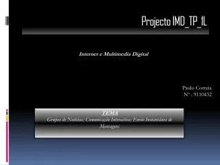 projecto imd tp 1l