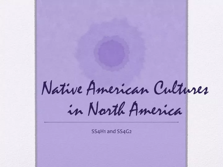 native american cultures in north america
