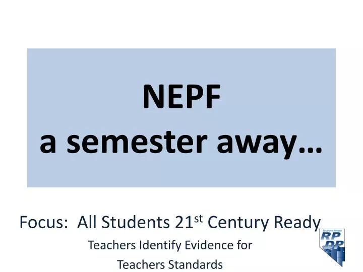 nepf a semester away