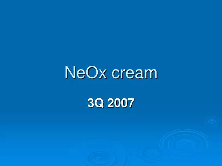 neox cream