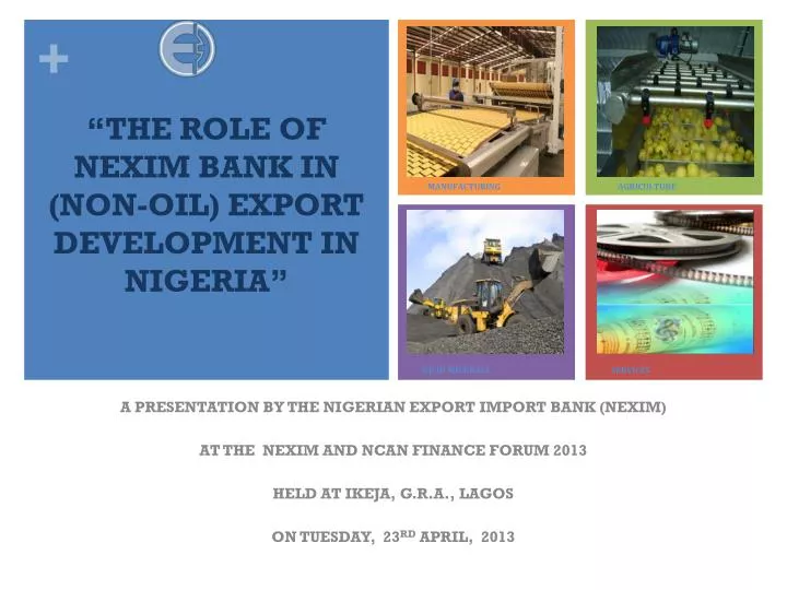 the role of nexim bank in non oil export development in nigeria