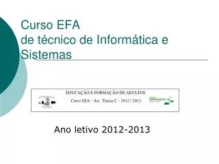 curso efa de t cnico de inform tica e sistemas