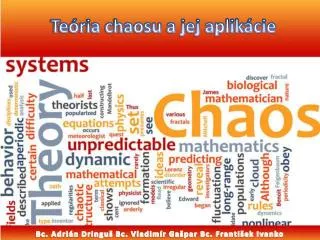 te ria chaosu a jej aplik cie
