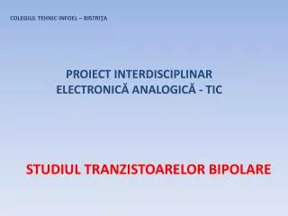 colegiul tehnic infoel bistri a