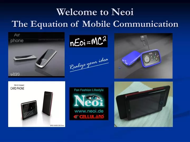 welcome to neoi the equation of mobile communication