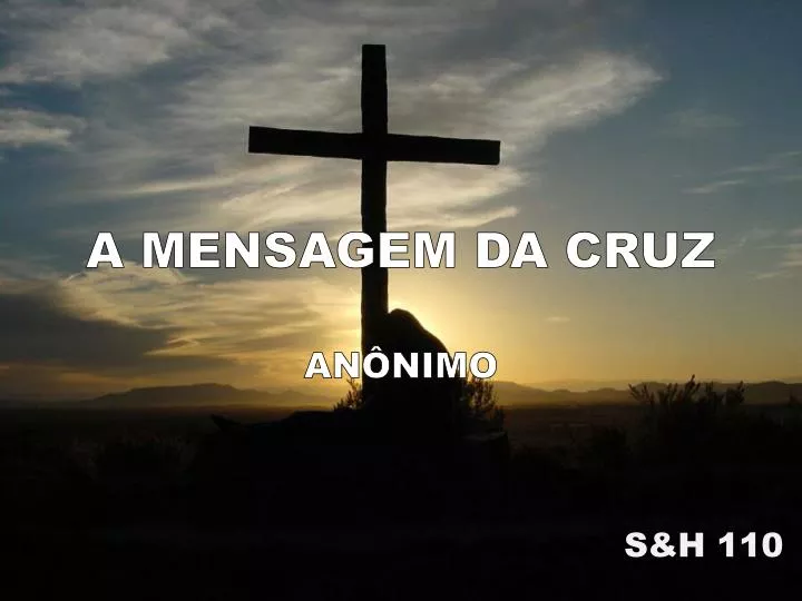 a mensagem da cruz