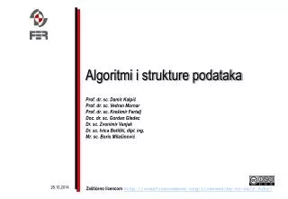 algoritmi i strukture podataka