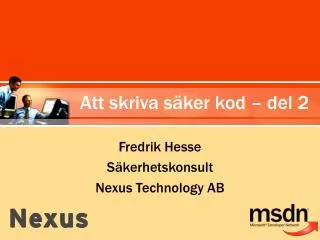 att skriva s ker kod del 2
