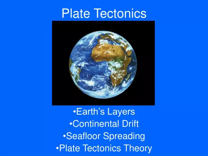 plate tectonics