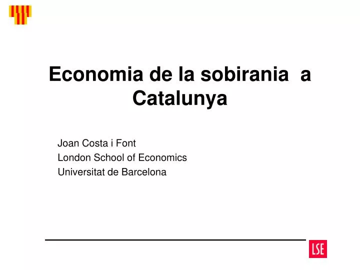 economia de la sobirania a catalunya