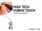 High tech human touch - slide 1