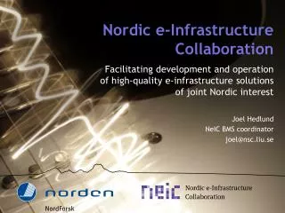 Nordic e-Infrastructure Collaboration