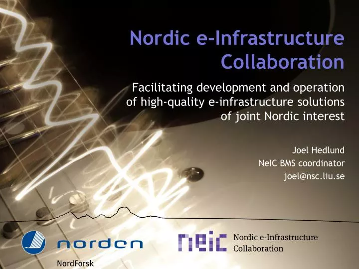 nordic e infrastructure collaboration