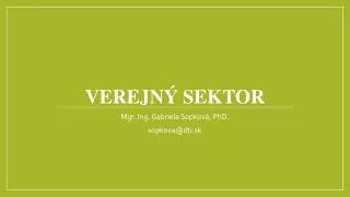 verejn sektor