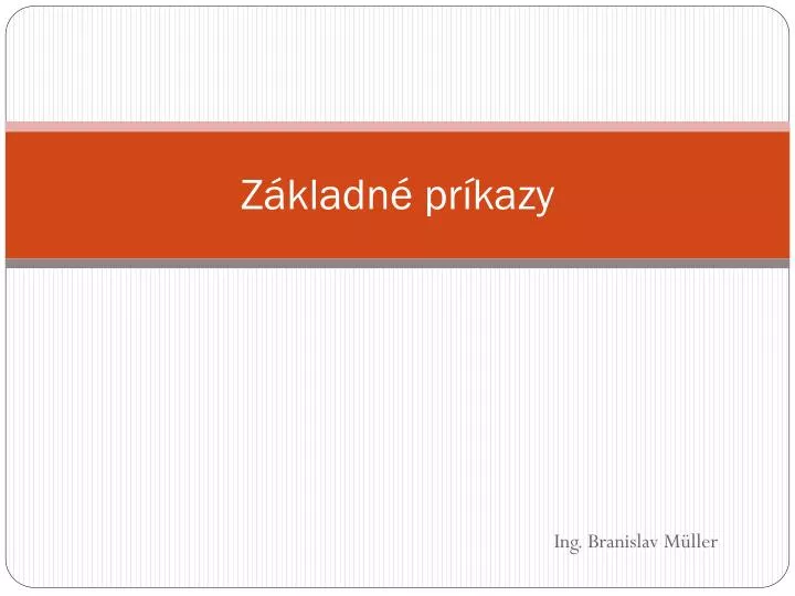 z kladn pr kazy