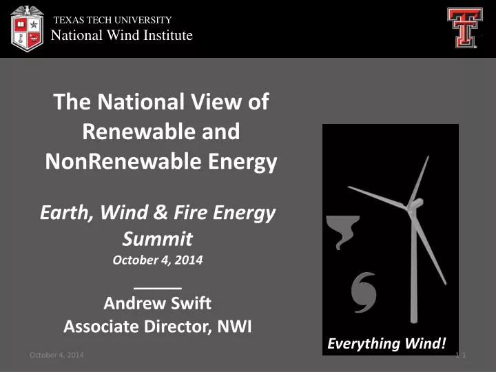 the national view of renewable and nonrenewable energy