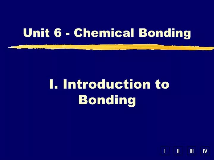 unit 6 chemical bonding