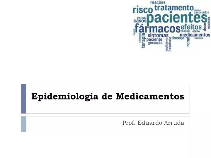 epidemiologia de medicamentos