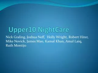Upper10 NightCare