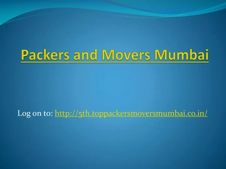 packers and movers mumbai