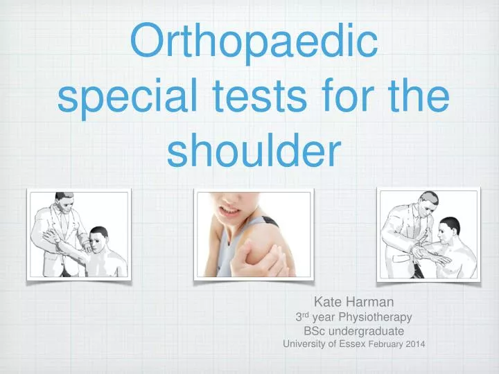 orthopaedic special tests for the shoulder