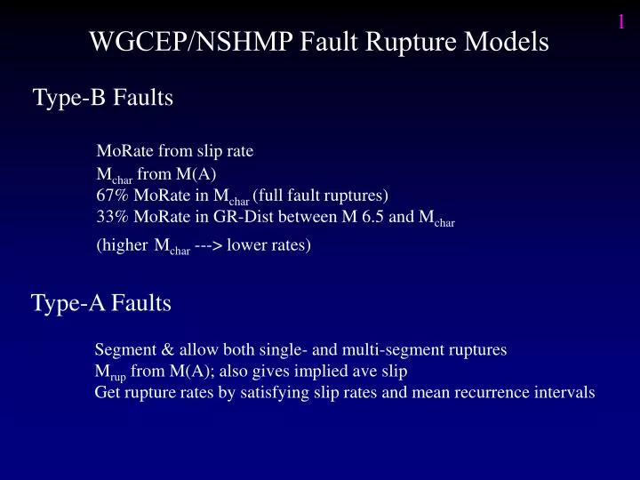 wgcep nshmp fault rupture models
