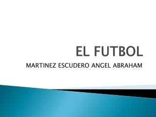 el futbol
