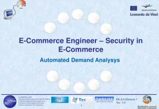 E-Commerce Engineer – Security in E-Commerce
