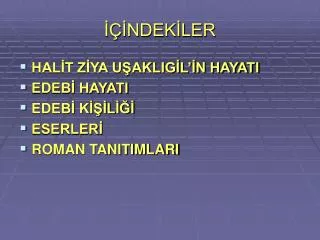 ndek ler