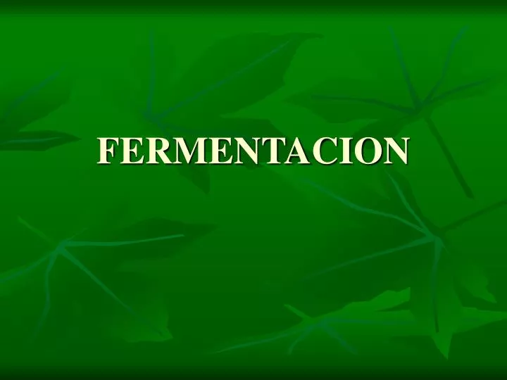 fermentacion