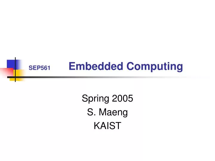sep561 embedded computing