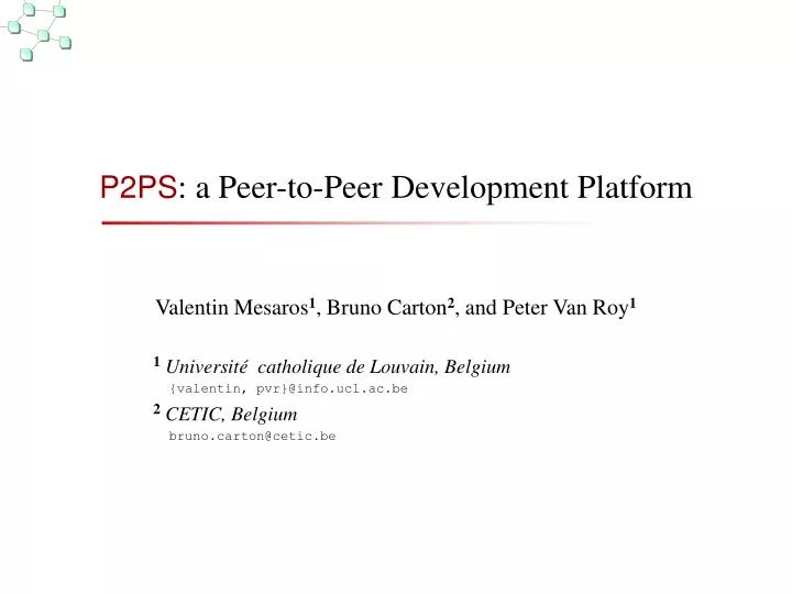 p2ps a peer to peer development platform