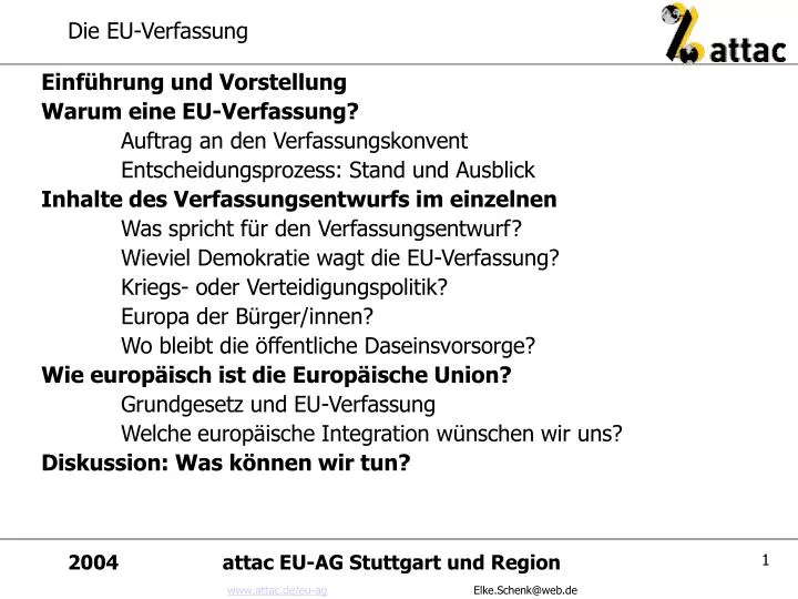 die eu verfassung