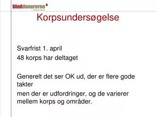korpsunders gelse
