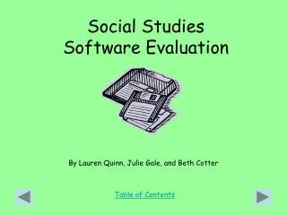 Social Studies Software Evaluation