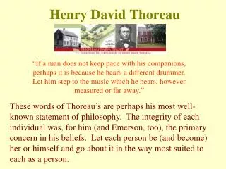 Henry David Thoreau