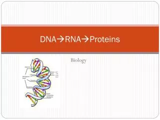 DNA ?RNA?Proteins