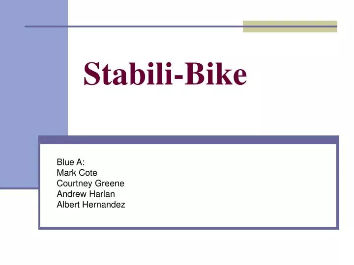 stabili bike