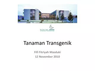 Tanaman Transgenik