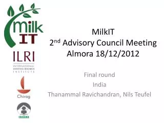 milkit 2 nd advisory council meeting almora 18 12 2012