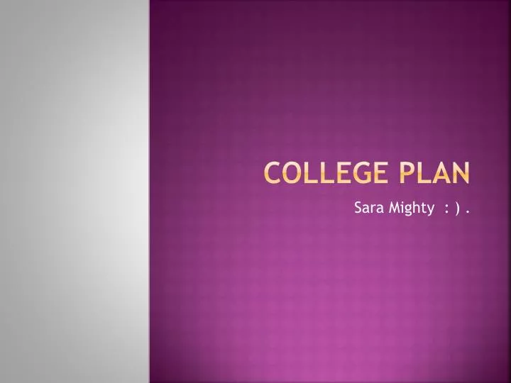 college plan