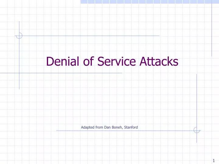 denial of service attacks