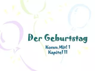 der geburtstag