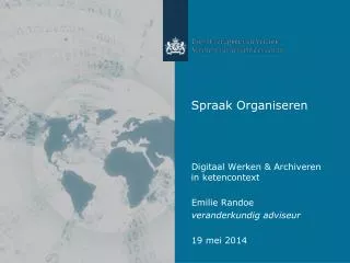 spraak organiseren