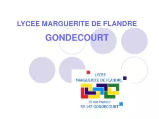 lycee marguerite de flandre gondecourt
