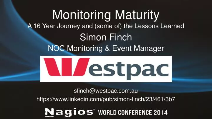 monitoring maturity a 16 year journey and some of the lessons learned