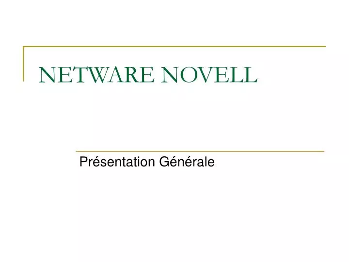 netware novell