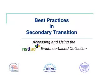 Best Practices in Secondary Transition