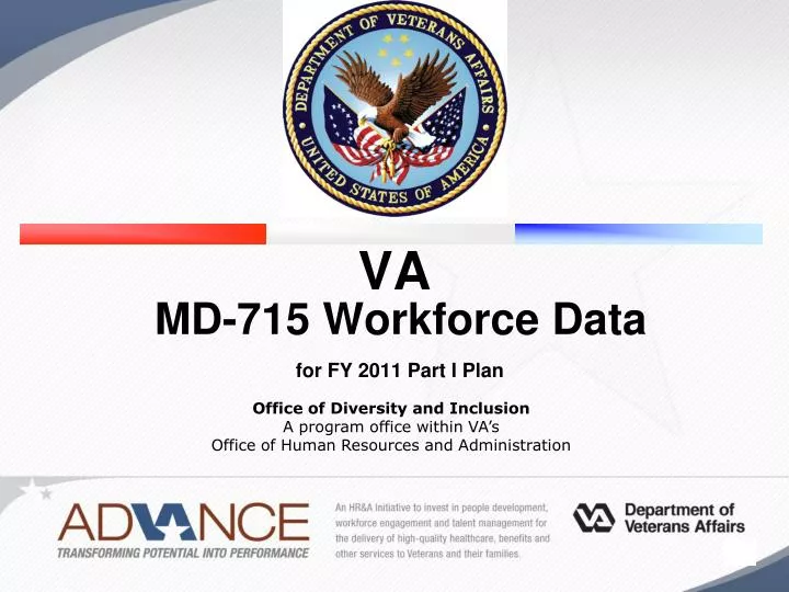 va md 715 workforce data for fy 2011 part i plan