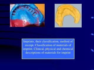 Types of impressions: Previous Final